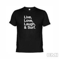 Imagem de Camisetas Live, Love, Laugh, E Surf