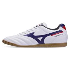 Imagem de Chuteira Futsal Mizuno Indoor Morelia Club In Branca Salão