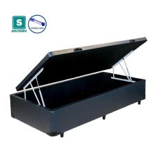Imagem de Cama Box baú solteiro corino com pistao a gás