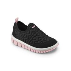 Imagem de Tênis Infantil BIBI Roller New 2.0 Textura Coração Feminino, Preto, Ro