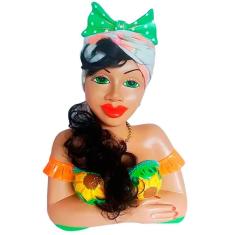 Imagem de Boneca Namoradeira Cabelo Escuro Com Laço Brasileirinha