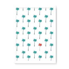 Imagem de Arte Maníacos Quadro Decorativo Coqueiros Textura - 23x16,25cm (Moldura em laca )