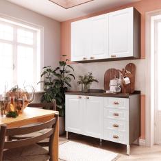 Imagem de Armário de Cozinha Compacta 2 Peças com Tampo Safira Luciane Móveis