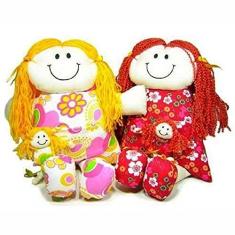 Imagem de Boneca de Pano - Mamãe - Multicolorida - 100% Artesanal