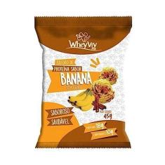 Imagem de Kit 5x Biscoito de Proteína Sabor Banana c/Canela Wheyviv 45g