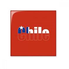 Imagem de Decalque brilhante de ejo de cerâmica com nome da bandeira do Chile