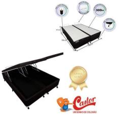 Imagem de Cama Box Baú Castor Casal Queen Bipartida - Alto Padrão  - Resistente