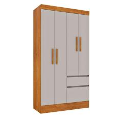 Imagem de Guarda-Roupa Solteiro Oregon I 4 Pt 2 Gv Cinamomo E Off White