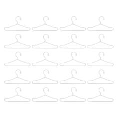 Imagem de Kit de Cabides de Roupas de Boneca 20 Peças Cabides de Roupas de Boneca 65mm de Aço Inoxidável Mini Cabide de Casaco de Boneca Cabide de Roupas Em Miniatura Acessórios de Roupas