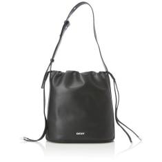 Imagem de DKNY Bolsa de mão casual clássica de couro moderno, Preto/prata, One Size