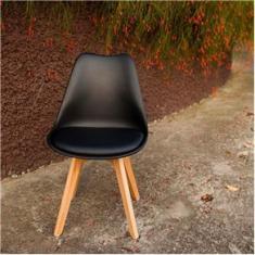 Imagem de Kit 2 Cadeiras Mesa Sala De Jantar Saarinen Design Wood 