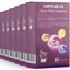 Imagem de Kit 6 Cartflen C2 Calcio Mdk2 Supreme 90 Comprimidos - Hf Suplements