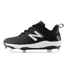 Imagem de New Balance Tênis feminino Fresh Foam X Velo V3 Metal Softball, Preto/branco, 7 Wide