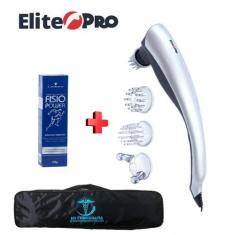 Imagem de Massageador Elétrico Elite Pro Com Infravermelho + Bolsa + Pomada Mass