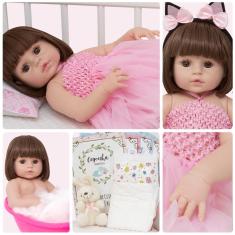 Imagem de Boneca Estilo Reborn Bailarina Coelhinha Baby Envio Imediato