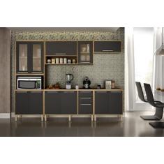 Imagem de Cozinha Modulada Paris Com Três Portas Com Vidro 5 Peças-Sallêto Móvei