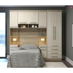 Imagem de Guarda Roupa Dormitório Modulado Master Solteiro - Avelã Rústico E Árt