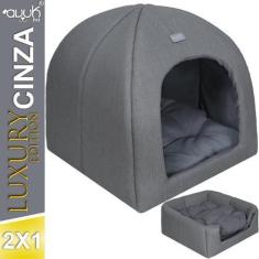 Imagem de Cama Iglu 2X1 Luxury Edition Avuk Casa Para Cachorro E Gato - Avuk Pet