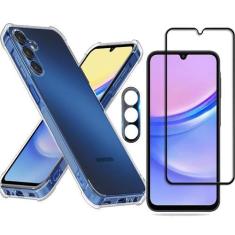 Imagem de Capa Capinha Anti Queda Para Samsung Galaxy A15 + Película 3d + Pl Cam