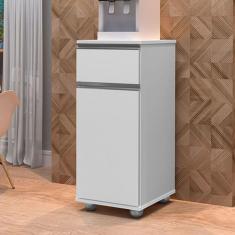 Imagem de Armário de Cozinha Alaska 1 Porta 1 Gaveta Branco - J&a Móveis