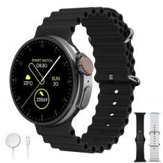 Imagem de Relógio Inteligente Smartwatch Redondo Masculino Feminino Ultra 9 Pro 
