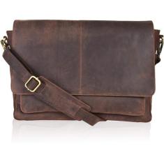 Imagem de Bolsa de couro Messenger Leathers Oak Leathers para homens e mulheres