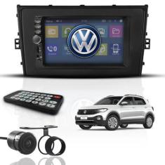 Imagem de Kit Central Mutlimídia Mp5 2 Din Bt Espelha Dvd Vw T-cross - First Opt