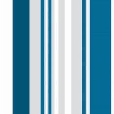 Imagem de Papel De Parede Adesivo Lavável Listrado  Turquesa 15M