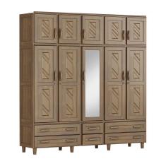 Imagem de Guarda-roupa Berlim Casal 10 Portas Espelho 6 Gavetas