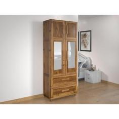 Imagem de Guarda-roupa Solteiro com Espelho 4 Portas 2 Gavetas Teresina Ypê