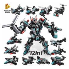 Imagem de Conjunto de blocos de construção Lego 12 em 1 Pioneer Robot 577 peças