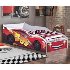 Imagem de Cama Infantil Carro Vermelho/branco