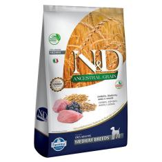 Imagem de Ração Farmina N&D Ancestral Grain Cordeiro Cães Adultos Raças Médias - 2,5 Kg