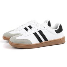 Imagem de Tênis Feminino Sapatênis Casual Estilo Samb - MKSHOES, Branco, 37