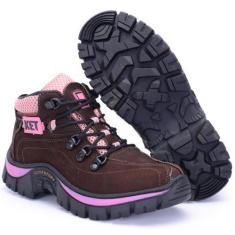 Imagem de Tenis Bota Feminino Couro Legitimo Coturno Adventure Ket Tratorado - K