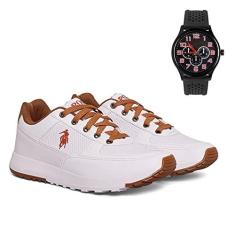 Imagem de Tenis Masculino Sapatenis da Polo Elite casual cadarço sapato + relogio
