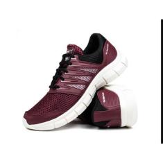 Imagem de Tênis Masculino Super Confortável Academia Origina Ultraflex, Bordô, 3