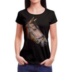 Imagem de camiseta de cavalo feminina Roupa Blusa animal Campo est4