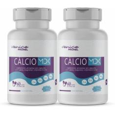 Imagem de Kit Com 2 Cálcio Mdk 60 Capsulas De 500Mg Promel