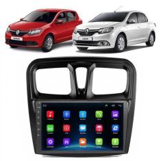 Imagem de Kit Central Multimídia Android Sandero Logan 2015 2016 2017 2018 2019 