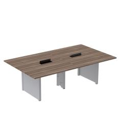 Imagem de Mesa de Reunião 2400x1200 Mrcpb2412pp Walnut/Cinza