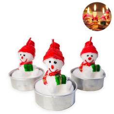 Imagem de Vela De Natal Decorativa 3D Personalizada Enfeite De Mesa Bo