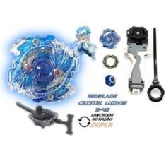 Imagem de Beyblade Burst C/ 2 Lançador Grip Cristal Luinor Beyblader Lui