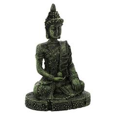 Imagem de Balacoo Estátua de Buda sentada Aquário Resina Antiga Escultura Buda Subaquática Paisagem Escultura Escultura de Buda Subaquática Decorações de Mesa