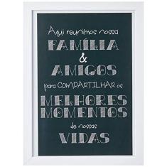 Imagem de Arte Maníacos Quadro Decorativo Família e Amigos - 65x46cm (Moldura em laca )