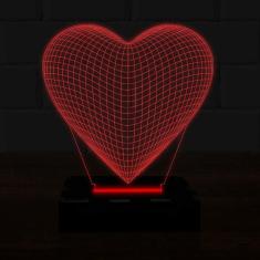 Imagem de Luminária Led 3D Coração Amor Abajur 1