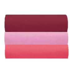 Imagem de Kit 3 Lençol de Malha Solteiro C/Elástico 100% Algodão Rubi (KIT 3)