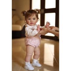 Imagem de Boneca Reborn Angelbaby Big Girl 66 cm de silicone realista