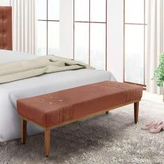 Imagem de Recamier Gênova Veludo Cobre 140 cm