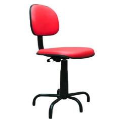 Imagem de Cadeira Costureira Secretaria Vermelho